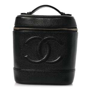 Chanel Caviar Vanity Cosmetic Case #253067C12B